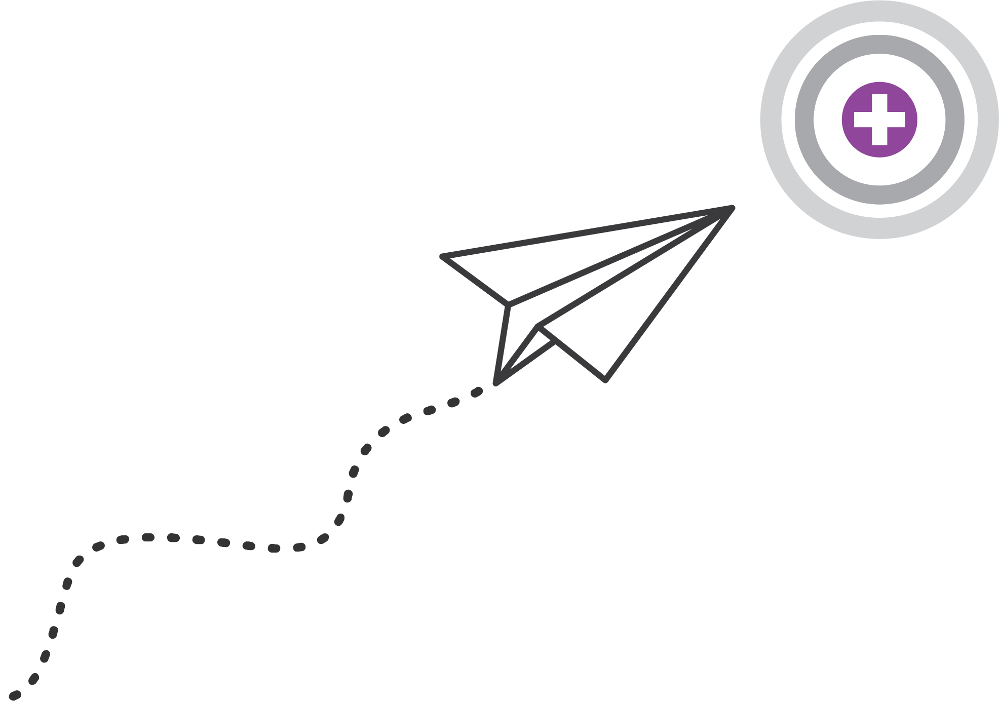 Paper plane illustration